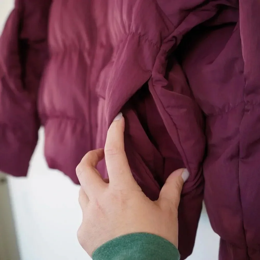 Air Jordan Oversized Puffer‎ Jacket Men's Large Bordeaux